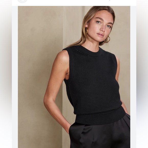 Textured Sweater Tank - Picture 1 of 4